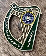 Rare  FBI Embassy London - Challenge Coin & Bottle Opener - CIA DOD  picture