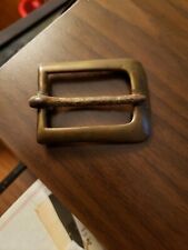 DUG CIVIL WAR BUCKLE-SOLID BRASS WITH & IRON PRONG-APP. 2 FT DOWN IN ENCAMPMENT picture