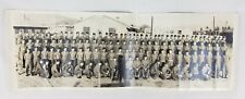 Vintage 1940's WW2 WWII Military Army Base Photograph ERROR Photographer Shadow picture