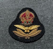 Genuine RAF Royal Air Force Officers Bullion Small Size Side Cap Badge picture