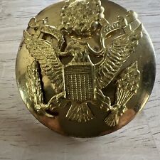 Vintage US Army Eagle Hat Cap Badge Insignia Screw Back Military Pin. Lot140 picture