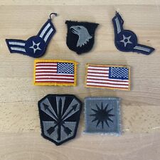 Lot Of 7 Military Patches Air Force Arizona National Guard ￼40th Infantry 101st picture