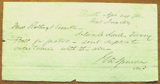 CIVIL WAR MARYLAND CONFEDERATE 1861 PISTOL BELT INVOICE GILMOR'S RANGERS picture