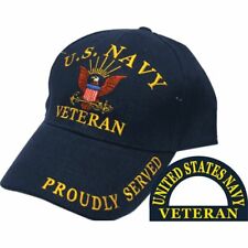 U.S NAVY VETERAN HAT BALLCAP OFFICIAL LICENSED NAVY PRODUCT PROUDLY SERVED picture