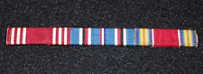 WW2 US Army Good Conduct American Campaign & WWII Victory 3/8 Ribbon Bar Wartime picture