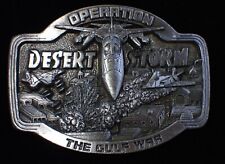 NICELY DETAILED OPERATION DESERT STORM THE GULF WAR BELT BUCKLE VTG. #2867/10000 picture