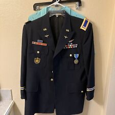 US Army Size 44R Officer Dress Coat . Pilot Coat With Medals And Ribbons .VGC picture