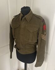 Original WW2 Canadian Made Battle Dress RA Anti Aircraft Command Sergeant picture