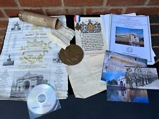 WW1 1914 Mons star, Memorial Plaque, Scrolls, Mary Tin slip to Grenadier Guards picture