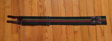 Stable Belt Wide Polyester and Leather Green Yellow Red Stripes Double Buckles picture