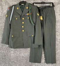 WW2 US Army Uniform Jacket Pants Awards Ribbons Infantry Division pins Prop picture