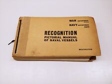Original WWII Recognition Pictorial Manual of Naval Vessels Book War & Navy Dept picture