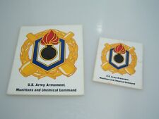 Vintage US Army Armament Munitions and Chemical Command Sticker Lot picture