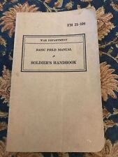 Vintage 1941 Soldiers Handbook Basic #FM21-100 (NF) picture