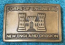 US Army Engineers - New England District - Solid Brass Buckle -  picture