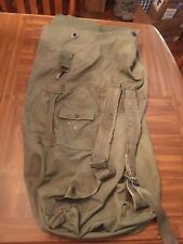 US Military Issue OD Green Nylon Duffel Bag Sea Bag -USED (IP22-4-6) picture