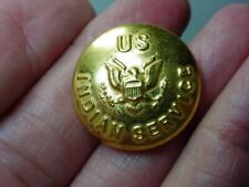 5 vintage brass U.S. Indian Service Uniform Buttons Waterbury Co picture