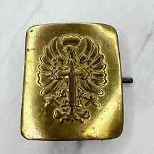 Vintage Spanish Military Cross Crown Belt Buckle picture