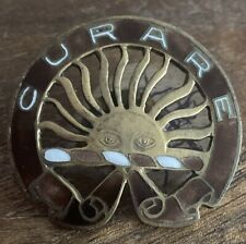 *WWII US ARMY 24-A MEDICAL BN DUI DI CREST SCREW BACK PIN picture