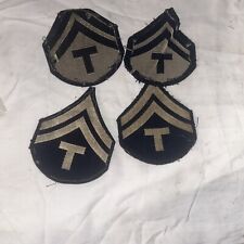 Vintage Military Specialist Patch lot (4) Army Corporal Cheesecloth Back picture