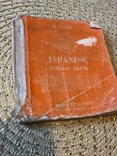 WWII 1944 Restricted US Army Speak Japanese Language Paperback Book 144pg picture