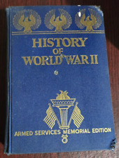 History of World War II Armed Services Memorial Edition Hardcover Book 1945 picture