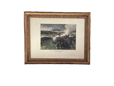 Battle of Resaca 1864 Civil War Rare by A.R.Ward Ltd Old World Print Gold Frame picture
