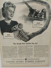 Vintage Print Advertisement Ad 1945 Machine Gun Belt United States Rubber Co. picture