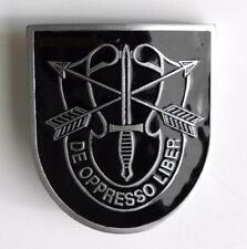 SPECIAL FORCES BELT BUCKLE US ARMY 2.5 X 2.25 INCHES picture