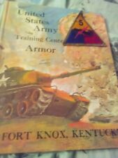 U S Army Armor Training Ctr. Ft Knox KY -'67 book & WW2 armor patch 1942 picture