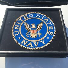 Vtg UNITED STATES NAVY Lighted Recruitment Sign 25”x21” picture