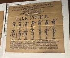 Vintage 1970s Call To Arms Under General Washington On Aged Parchment Paper picture