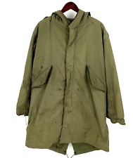 Vintage U.S. Army M-1951 Fishtail Parka Shell Wool Liner Militaria Korean War Md picture