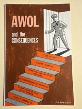 Vintage 1967 Vietnam War Era Pamphlet AWOL and the Consequences DA PAM 630-1 picture