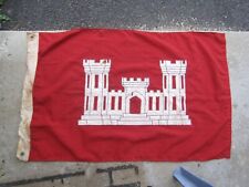 VINTAGE US MILITARY WWII ARMY CORPS OF ENGINEERS FLAG picture
