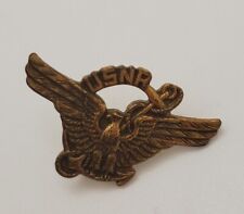 Vintage USNR United States Navy Reserve Goldtone Screwback Eagle Pin picture