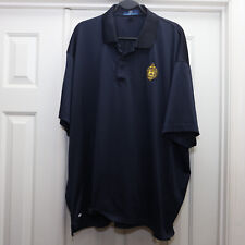 USNA Gold Crest 3X Polo Shirt Dark Blue Navy Naval Academy Thin Material picture