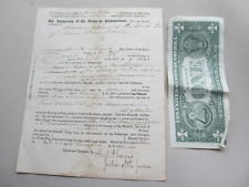 Rare  1832 Middletown, Connecticut Court Document, Warrant, Judge, gift picture
