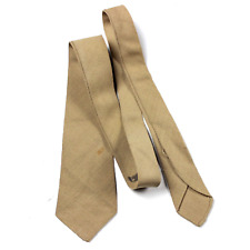 WWII US ARMY USAAF AAF ENLISTED OFFICER KHAKI TAN WOOL DRESS UNIFORM NECKTIE TIE picture