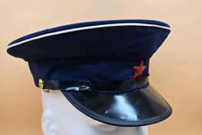 Chinese PLA Army Type Blue Hat Visor Cap Military Surplus Original  picture