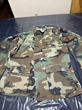 US Army Military Woodland Camouflage Combat Jacket Coat Medium-Regular Uniform picture