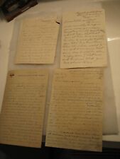 4 WW1 LETTERS FROM AEF SOLDIER LT FRED ROTH 120TH MG BN WOUNDED IN FRANCE picture