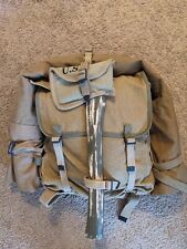 WW2 USMC early war haversack, hand axe, and shelter half. Repro picture