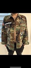 US Army M65 Woodland Camo Field Jacket BDU Medium Short PUNK DISCHARGE SIOUXIE picture