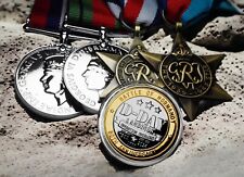D-DAY LANDINGS 80th Anniversary Commemorative Coin & WW2 Campaign Medal Set. picture