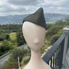 US ARMY ENLISTED MAN GREEN POLY WOOL GARRISON CAP. Size 6 7/8 picture