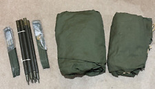 US Military GI Personal Army Pup Shelter Full Tent w/ Poles & Stakes Unused picture