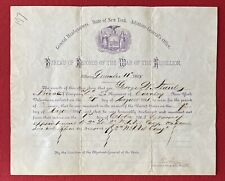 Civil War Discharge Document / 2ND NY CAV REGT / Battled at Gettysburg, Pa picture