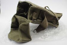Vintage 50s ARMY BAG ~ Canvas ammo belt field pouch VTG US military surplus picture
