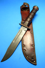 WWII WW2 MARK2 PAL RH37 USN  MARKED RED SPACER   FIGHTING KNIFE EXCELLENT picture